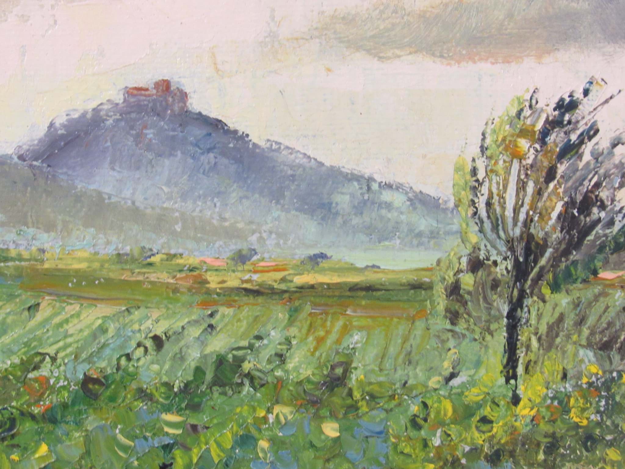 Pfälzer Maler Fritz Lederle (1901-1975), Landschaftsbild mit