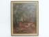 Bild von Impressionistisches Ölbild, wäldlicher Hohlweg im Herbst, Öl auf Holz, 20. Jahrhundert
