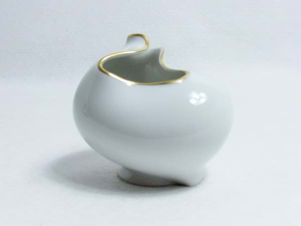 Bild von Design Vase, Neuerer Porzellan, Entwurf Franz Josef Karl (1899-1969), Weiß & Gold