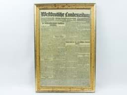 Bild von Rahmen mit Glas, Berliner Leiste, Waschgold, 35 x 51,5 cm