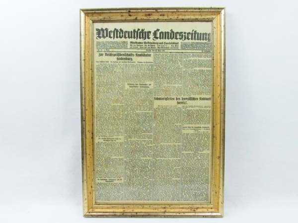Bild von Rahmen mit Glas, Berliner Leiste, Waschgold, 35 x 51,5 cm