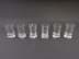 Bild von 6 x Stamperl / Schnapsgläser, Kristallglas mit Schliffdekor