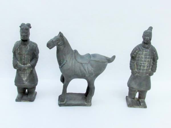 Bild von Ensemble Terrakotta Soldaten mit Pferd, China
