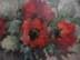 Bild von Gemälde Blumen Stillleben, rote Anemonen Blumenstrauß, unleserlich signiert