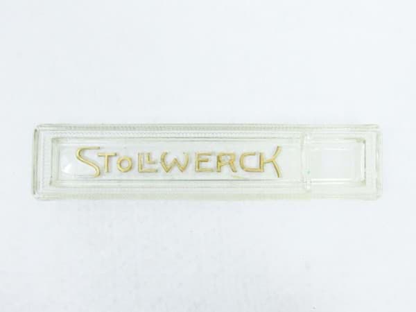 Bild von Stollwerck Stiftablage, Glas mit Goldschrift - Absolutes Sammlerstück