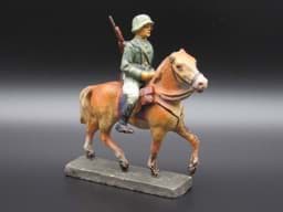 Bild von Elastolin Pferd mit Reiter, Kavallerist 