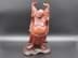 Bild von Glücks Buddha Holzfigur, geschnitzt, China 20. Jahrhundert, 28 cm