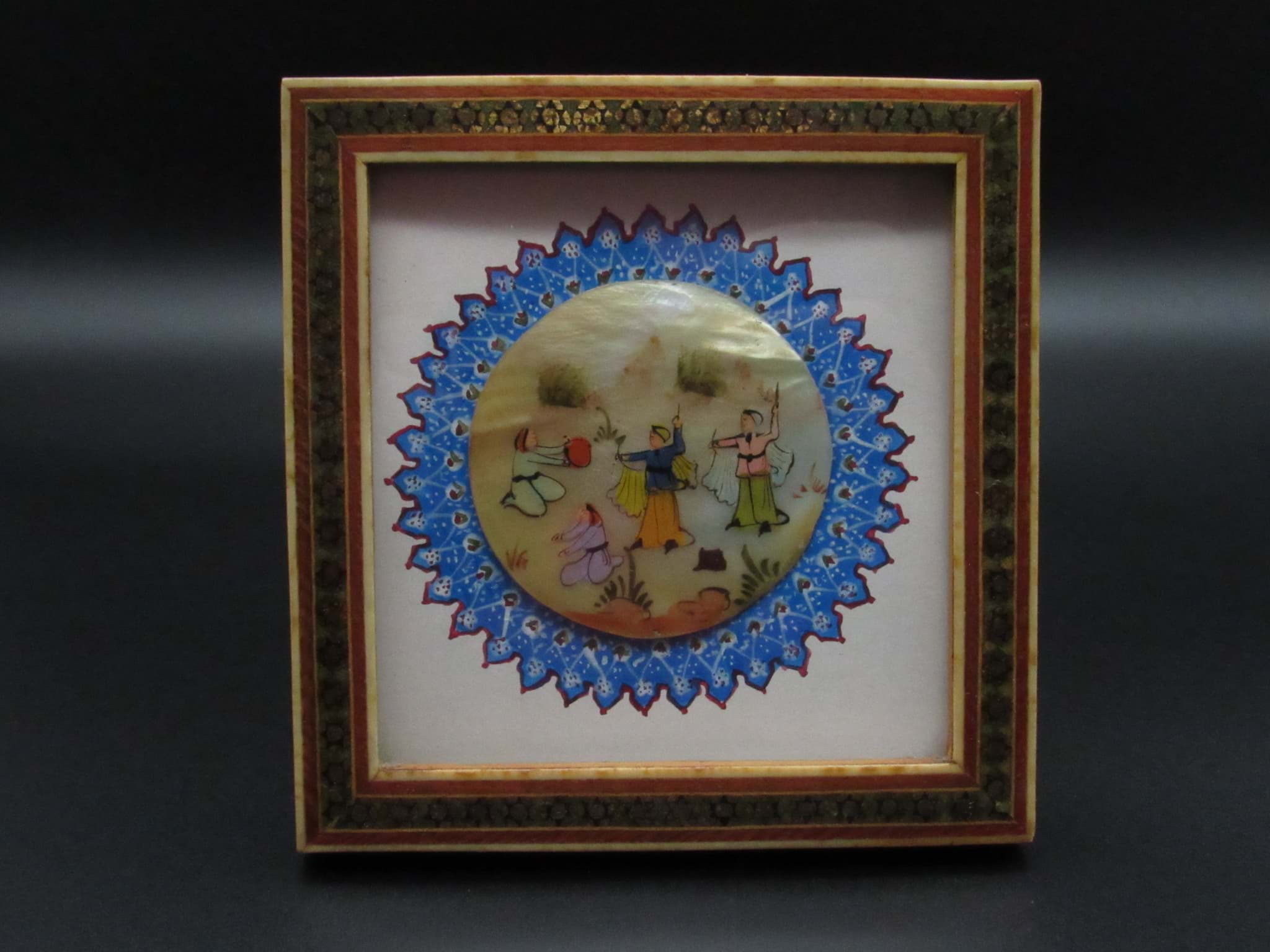 Image de Indo-Persische Miniaturmalerei, Figurenstaffage Sittenszene