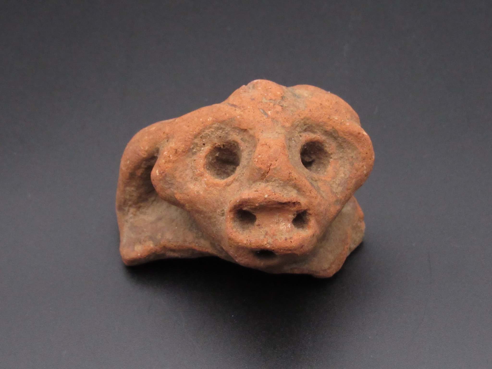 Bild av Artefakt aus der Antike, Tonscherbe Anhebe eines Gefäßes, wohl Bodenfund
