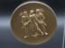 Image de Medaille Paar, Gold + Silber, für langjährige Mitarbeit, pfälzische Wirtschaft, Messing 