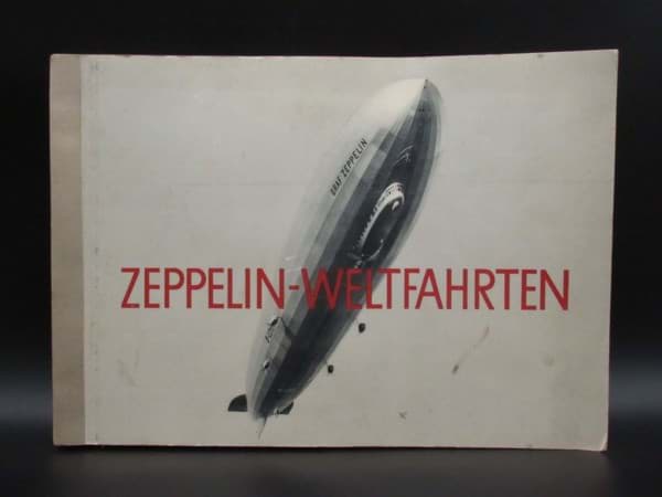 Bild von Sammelbilderalbum Zigarettenbilder, Zeppelin-Weltfahrten, ~1932/33, bebildert 