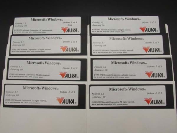 Bild von Microsoft Windows Floppy Disk, Disketten, Fassung 3.1, Sammlerstück