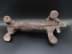 Afbeelding van Figürlicher Gusseisen Tür Stopper, Hund Dackel, alt im Antikstil