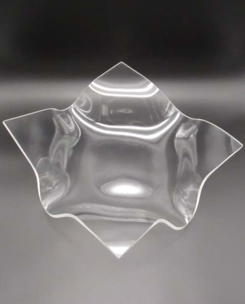 Bild av Modische Vintage Schale, transparentes Acryl, wohl 70/80er Jahre 
