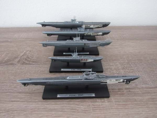 Bild von Konvolut U-Boot Modelle von Atlas, 5 Stück