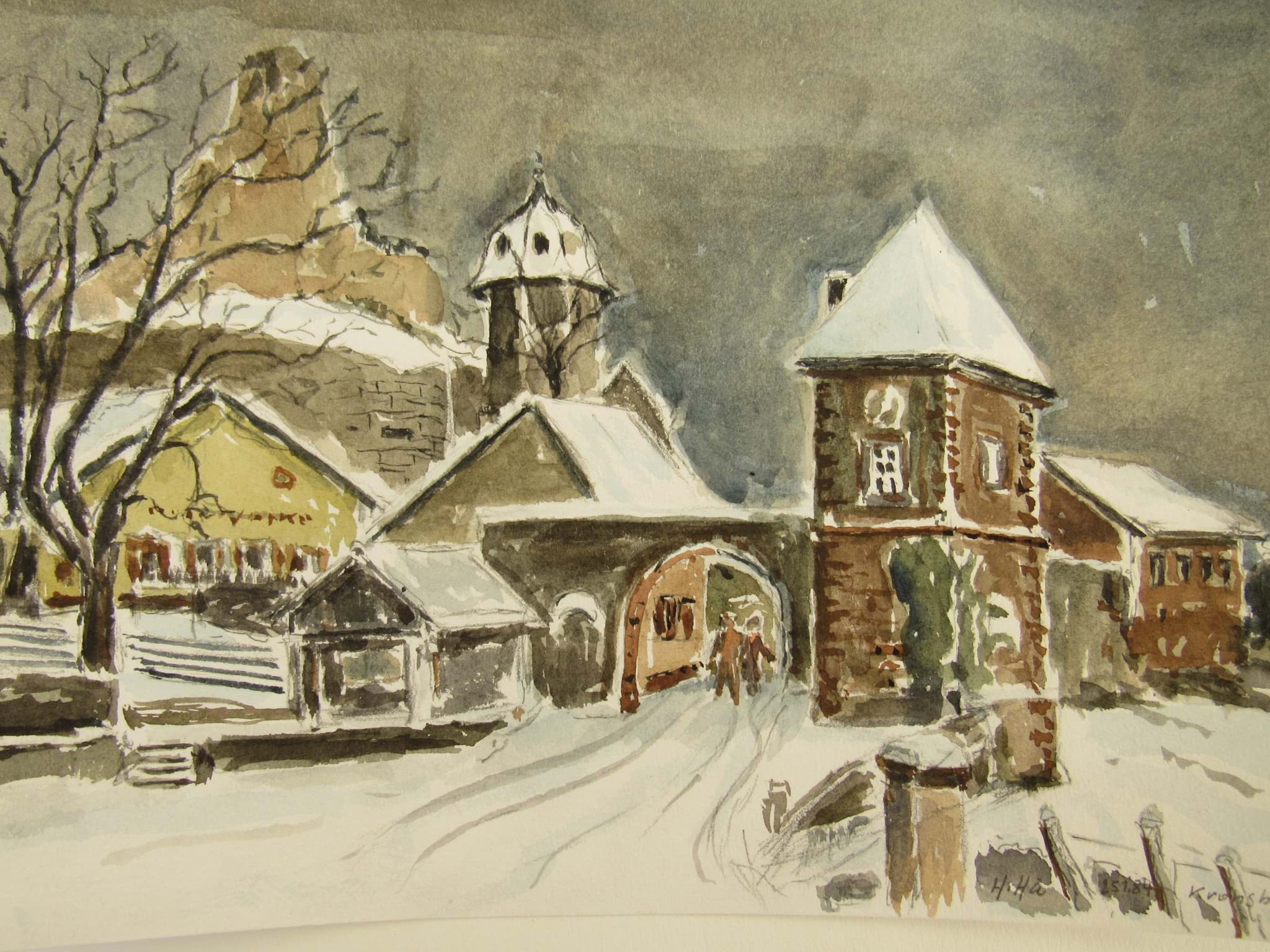 Bild von Aquarell Kropsburg