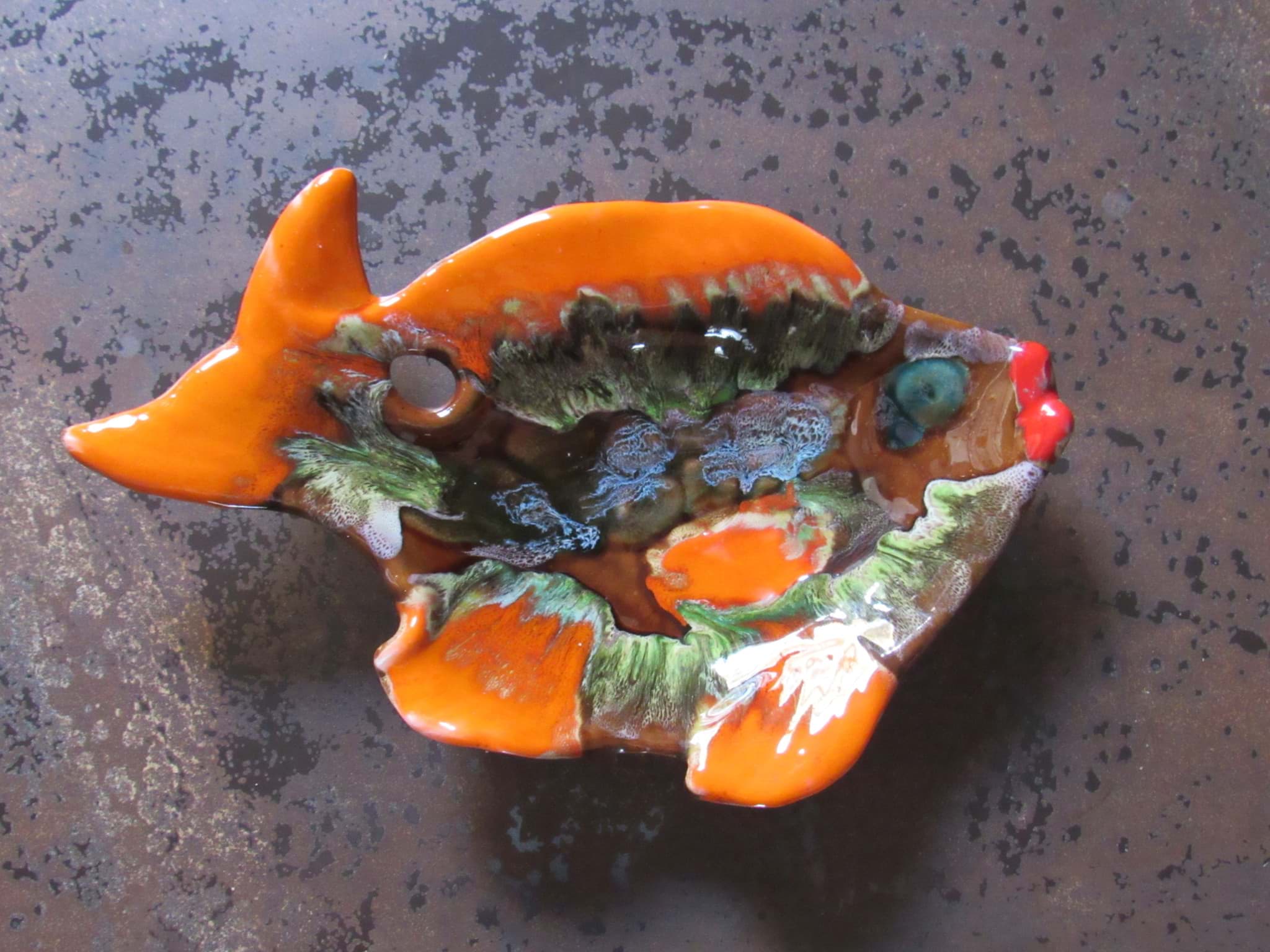 Bild von Vallauris Keramik Fisch Anbietschale