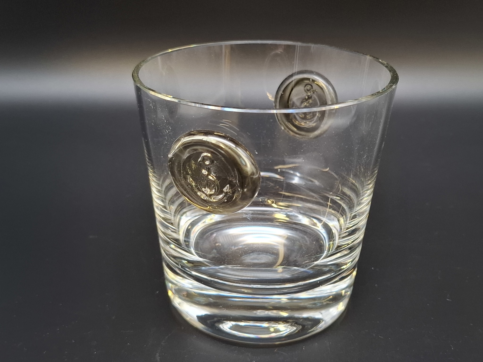 Rosenthal Piratensiegel Anker Becherglas Kristallglas Vintage Björn Wiinblad