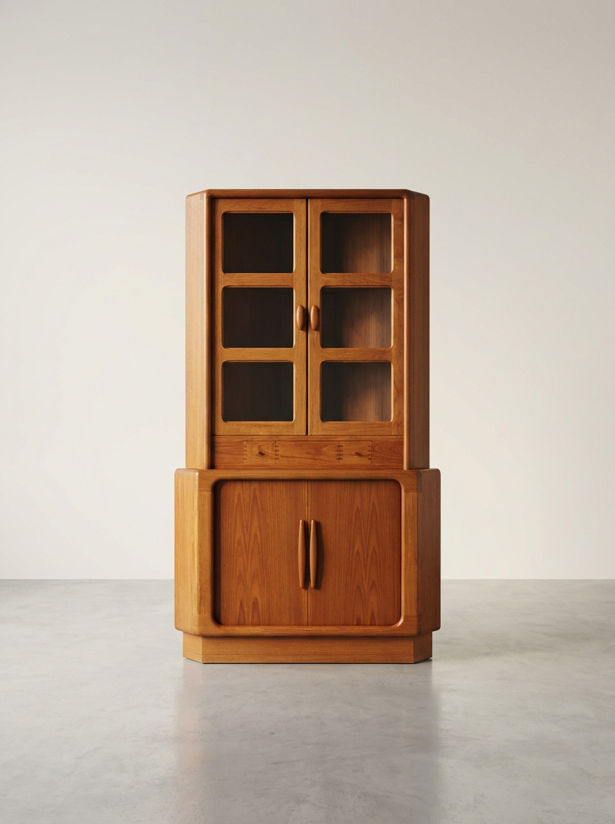 Dyrlund Eckschrank Teak dänisches Design Mid Century