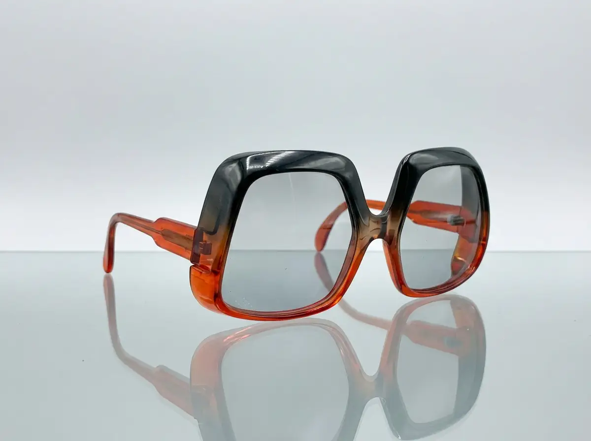 Saphira Vintage Damen Sonnenbrille Oversize 70er Jahre Gradient