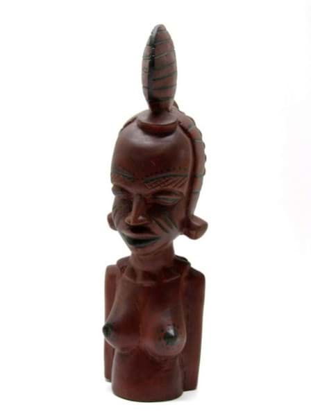 Bild von Stammeskunst Holz Figur 40 cm, Afrika Kunst