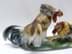 Bild von Porzellan Figur Hahnenkampf • 20. Jh. • gemarkt • 56 cm lang