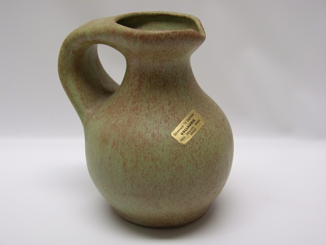 Afbeelding van Keramik Henkelkrug Henkelvase Vallauris 18 cm hoch, gemarkt